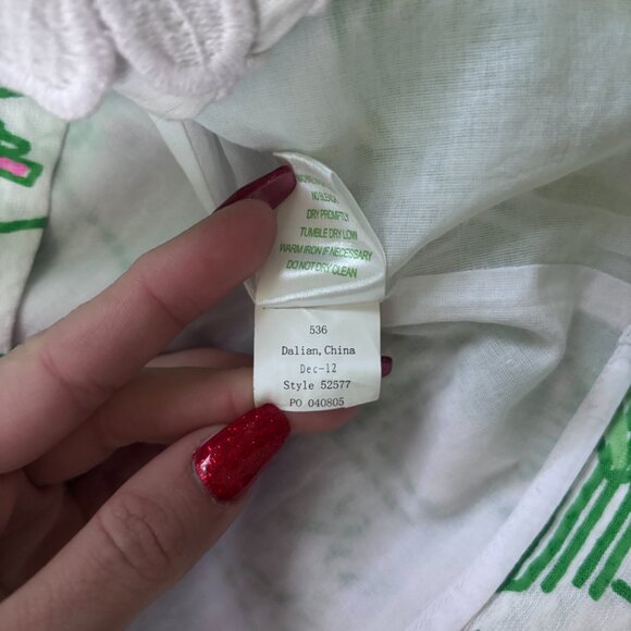 Lilly Pulitzer Just Add Mint Julep Skirt Size 4 Pink Green White Style 52577 - Picture 6 of 8